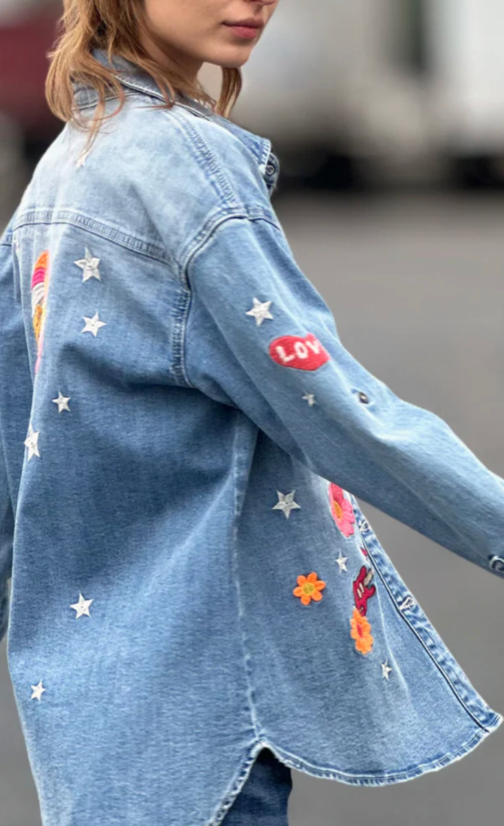 BILL Festival Denim Jacket Clutch