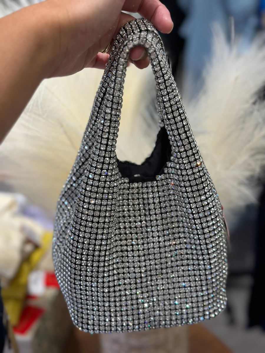 【EMIS】RHINESTONE HOBO BAG★25HS Amazon.com: Rhinestone Evening Bags for Womens, Chic Crystal