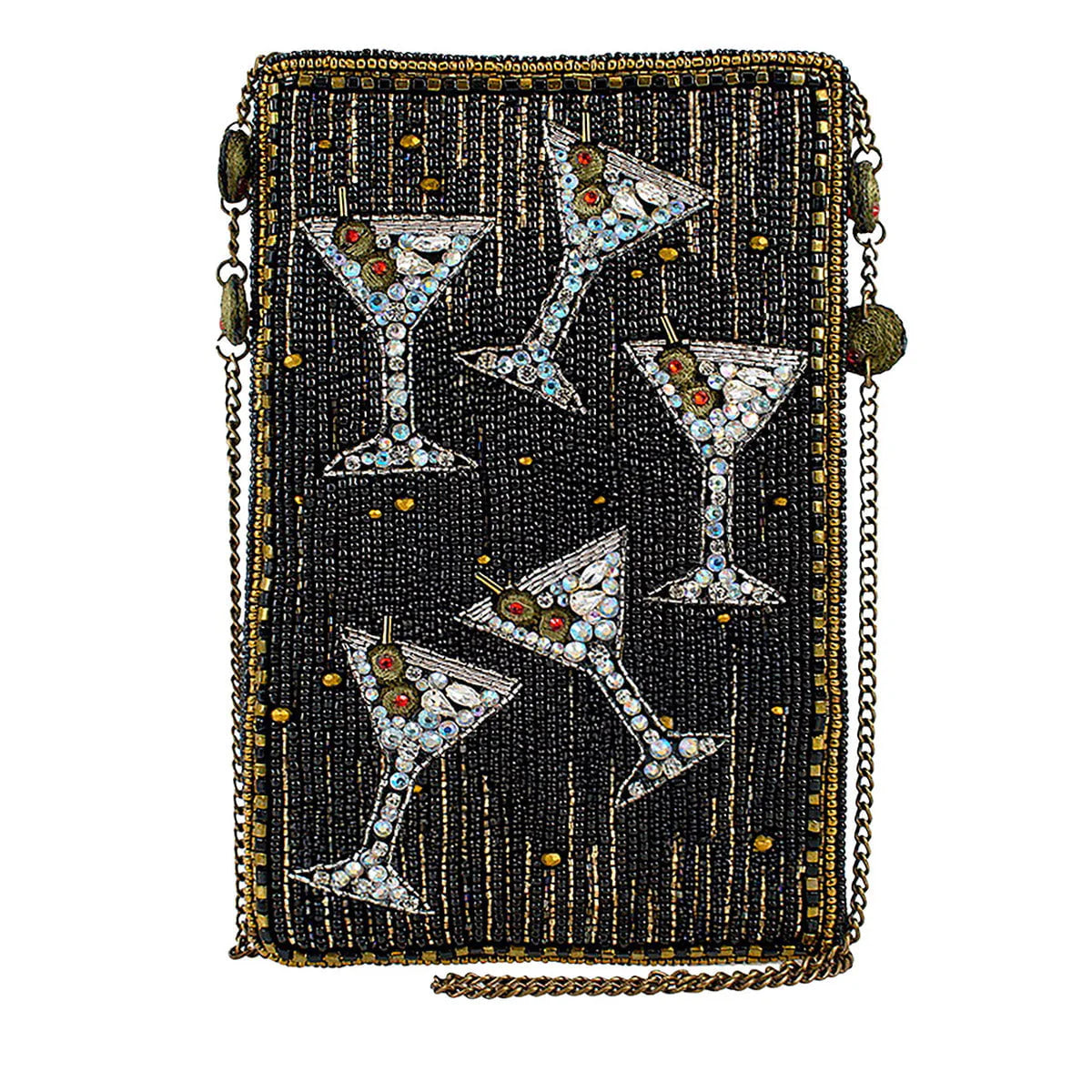 Mary Frances Sip Happens Mini Crossbody Bag