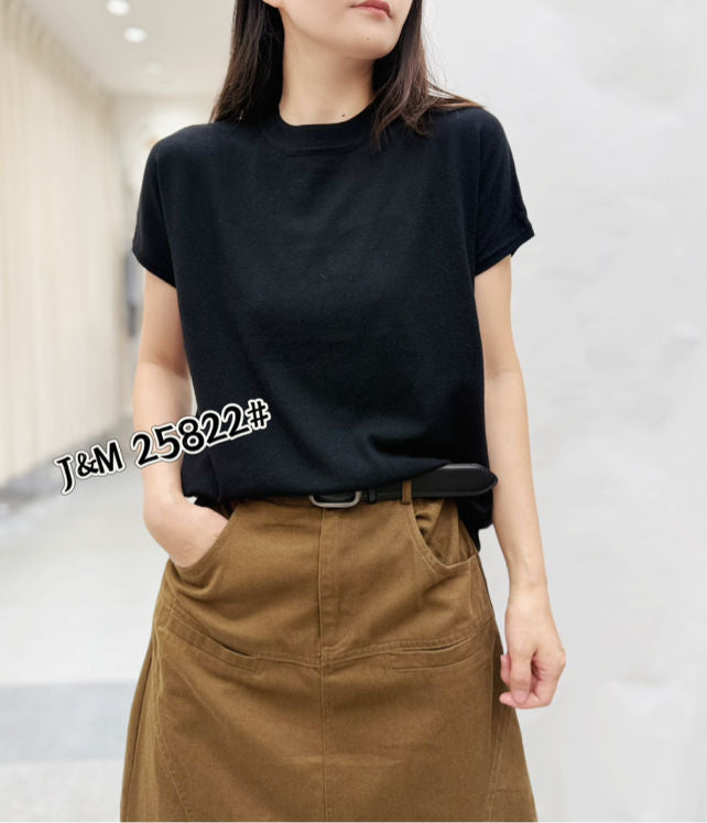 Classic Crewneck Wool Blend Tee