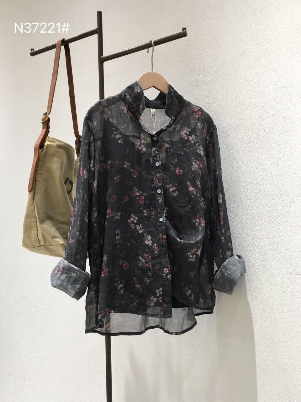 Midnight Garden Ramie Blouse