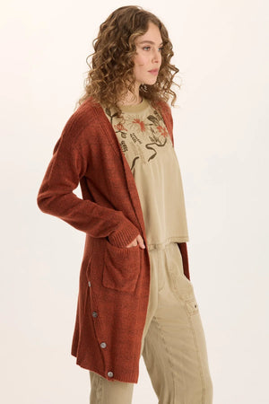 XCVI Bayek Long Open Front Knit Cardigan