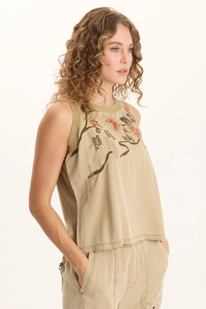 XCVI Embroidered Katrine Tank