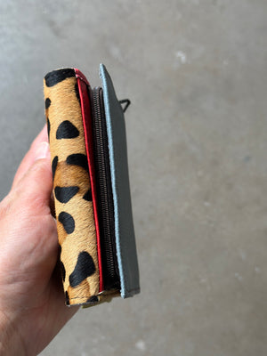 Soruka Rings Fur Print Leather Wallet