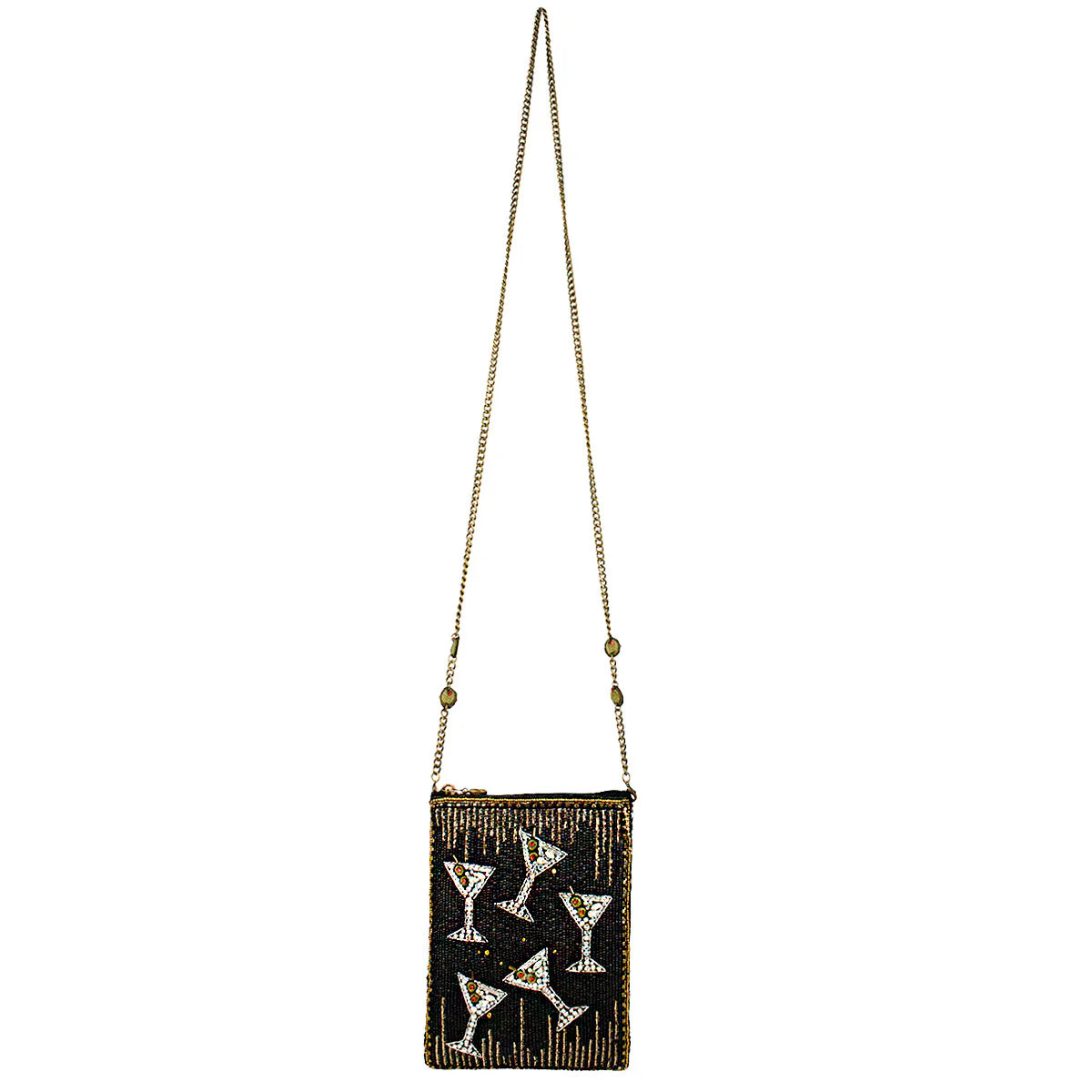 Mary Frances Sip Happens Mini Crossbody Bag