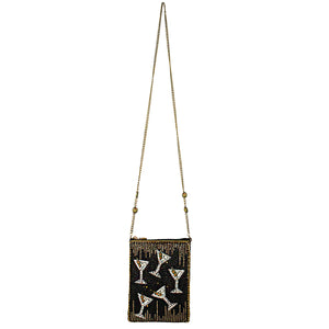 Mary Frances Sip Happens Mini Crossbody Bag