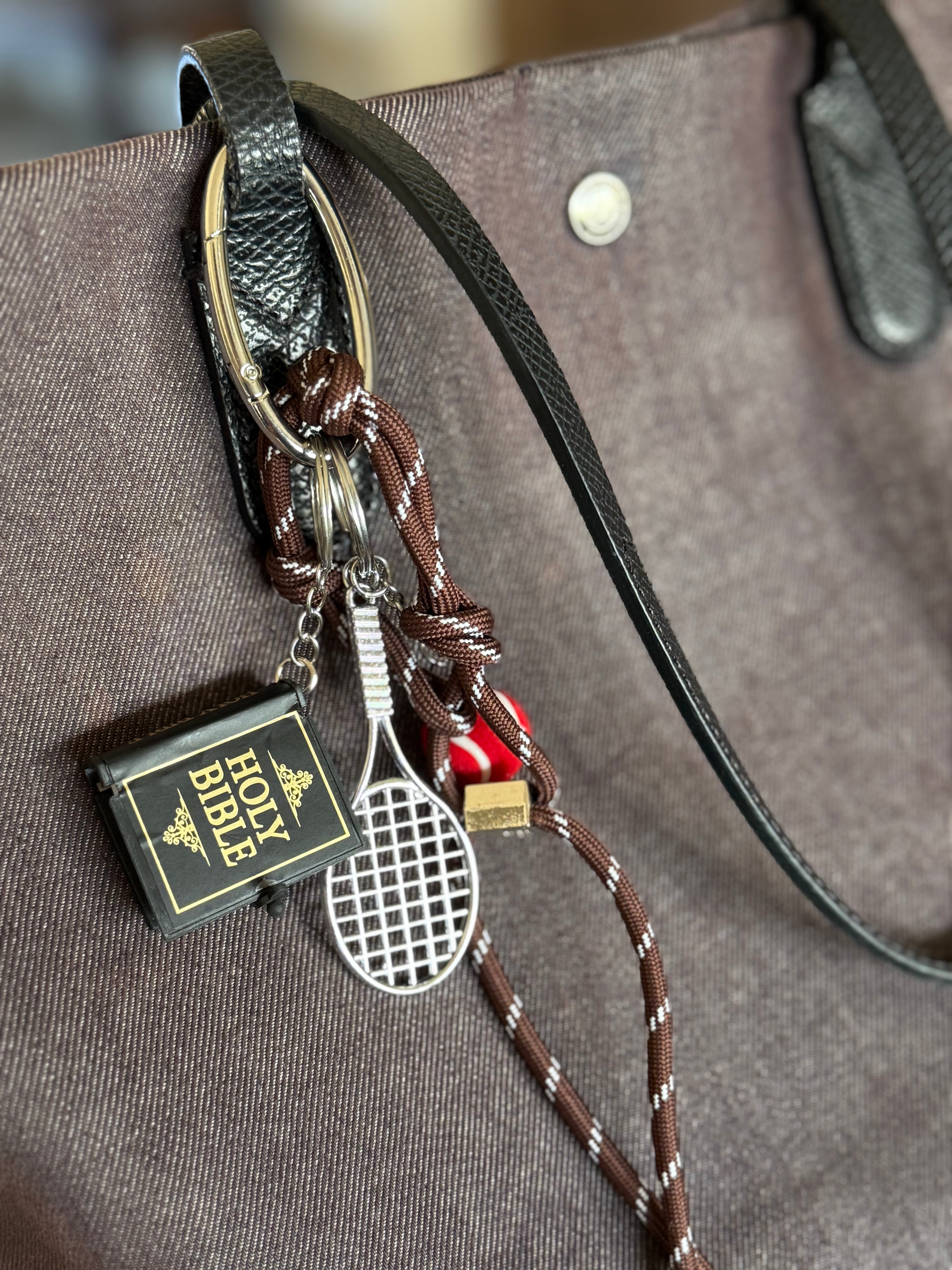 Purse Charm Faith and Love Tennis