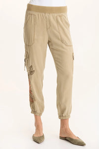 XCVI Embroidered Darri Jogger