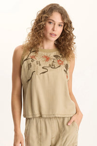 XCVI Embroidered Katrine Tank