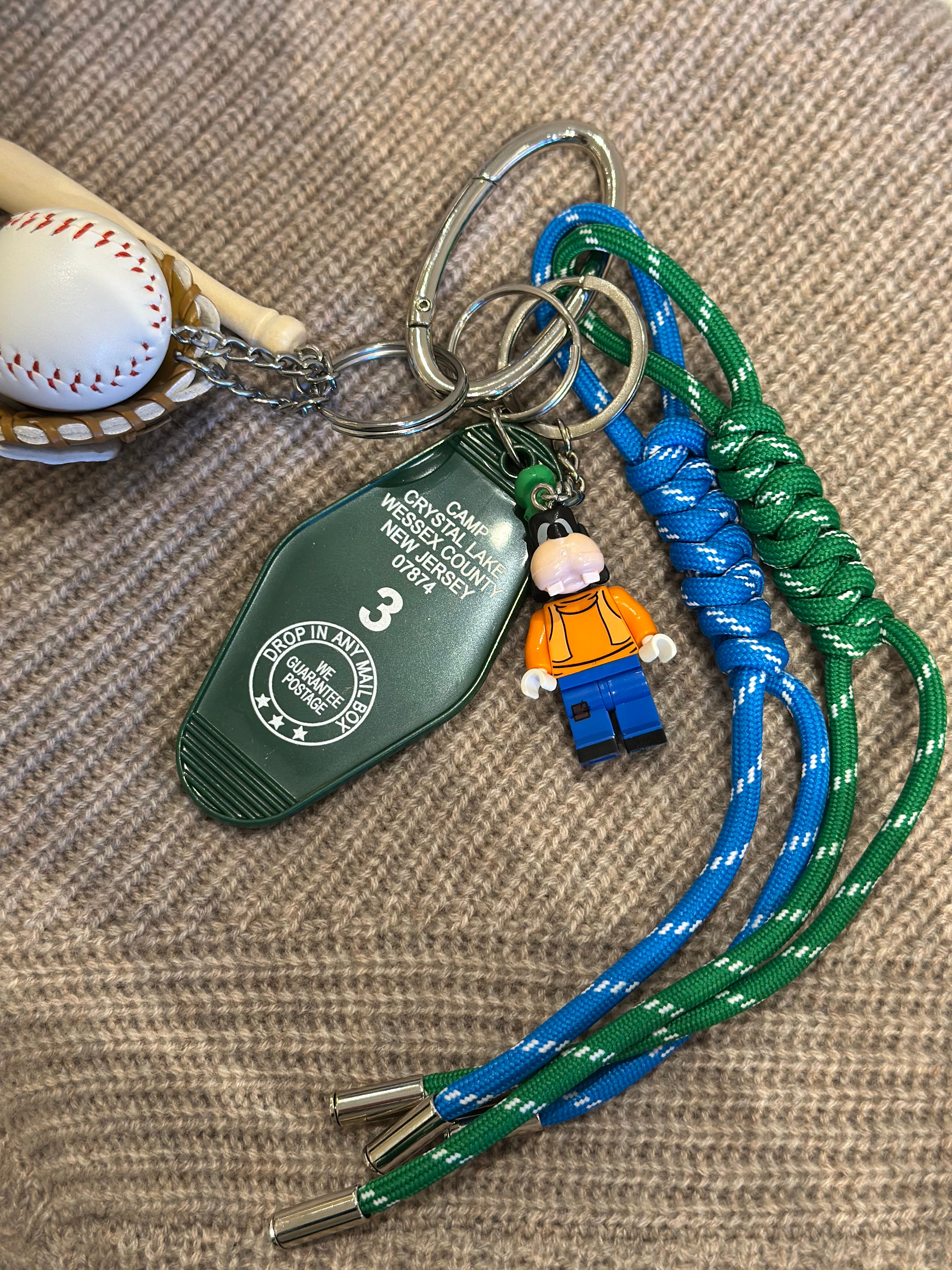 Purse Charm Goofy Baseball