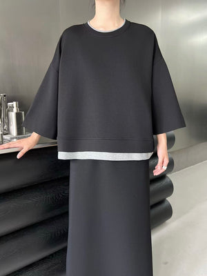 Layered Edge Boxy Top