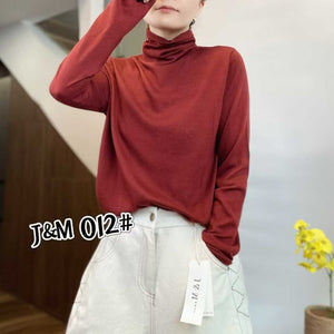 Essential Lightweight Scrunchy Neck Sweater