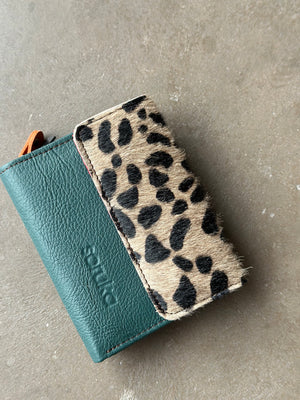 Soruka Rings Fur Print Leather Wallet