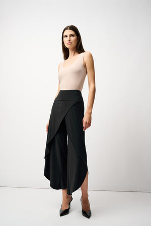 Joseph Ribkoff Black Classic Overlay Pant