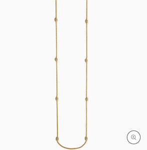 MERIDIAN PETITE LONG NECKLACE GOLD JM7448