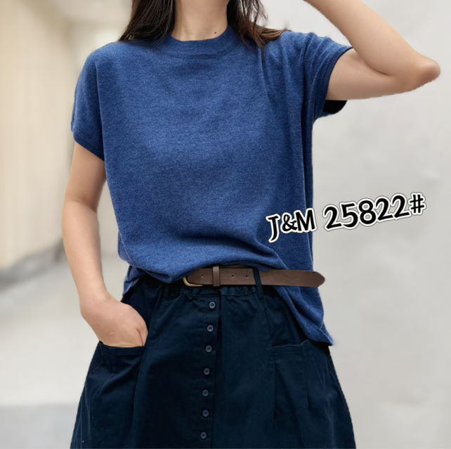 Classic Crewneck Wool Blend Tee