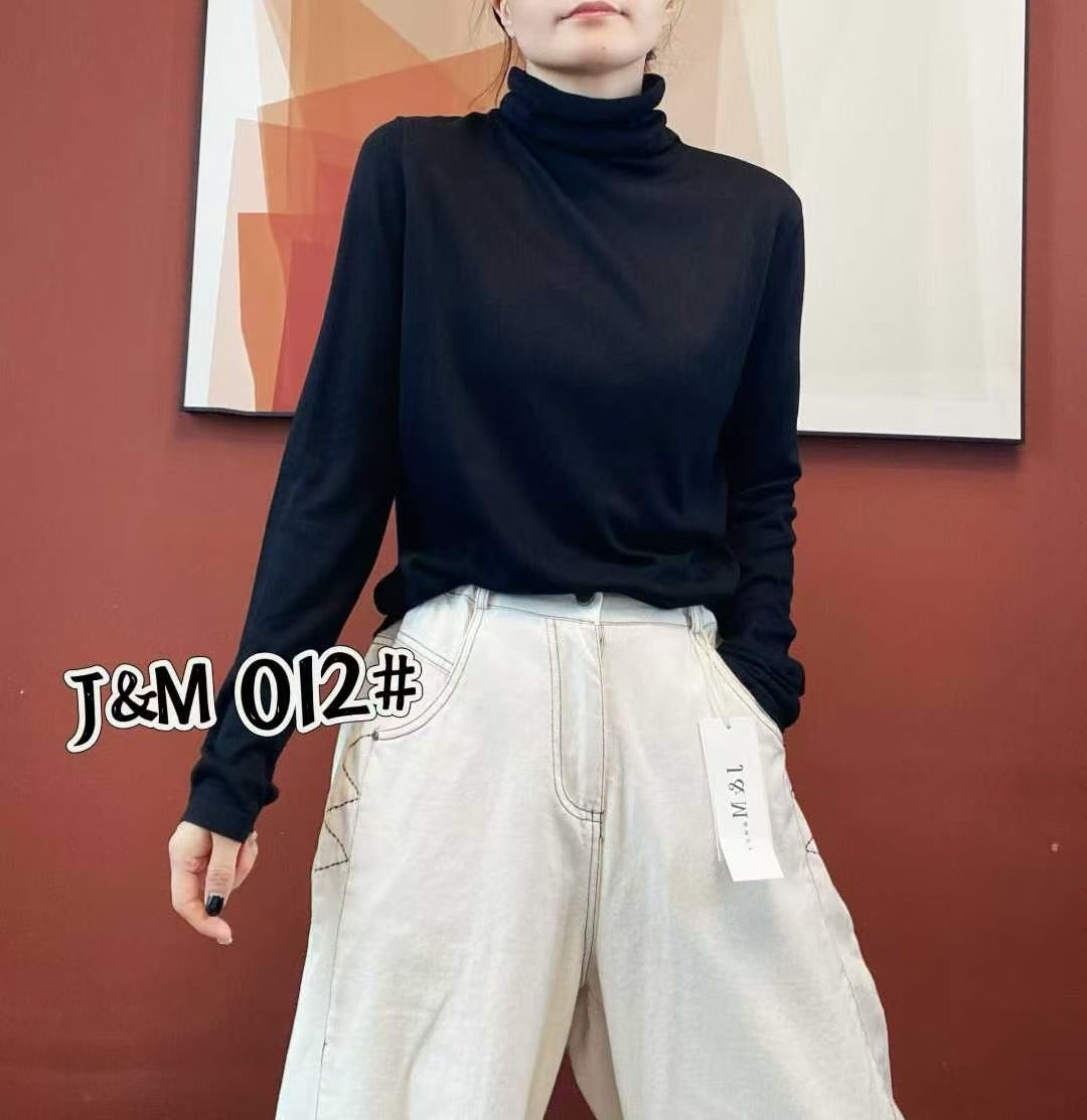 Essential Lightweight Scrunchy Neck Sweater