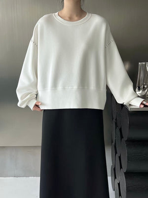 Refined Stitch-Detail Pullover