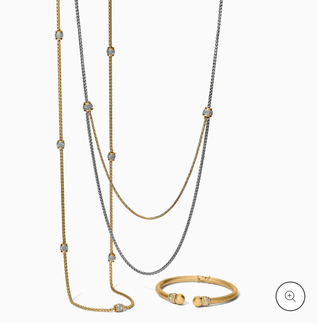 MERIDIAN PETITE LONG NECKLACE GOLD JM7448