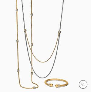 MERIDIAN PETITE LONG NECKLACE GOLD JM7448