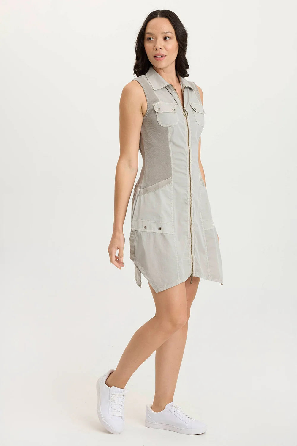 XCVI Delmis Dress in Grey
