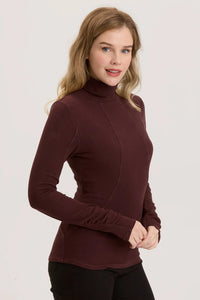 Wearables Ribbed Sorren Turtleneck Sarsaparilla