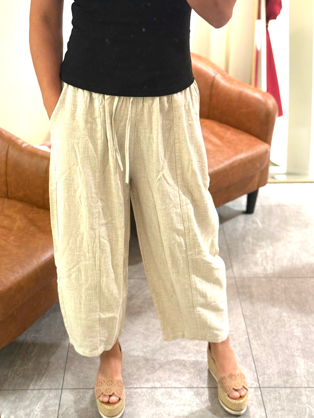 Linen Ballon Pants
