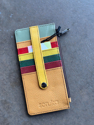 Soruka Cassie Card Holder mustard/marroon