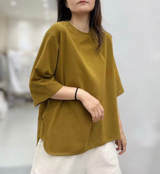 Relaxed Fit Half-Sleeve Tee