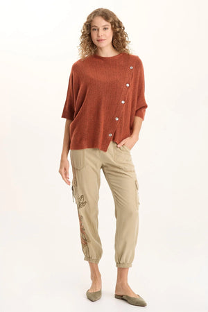 XCVI Embroidered Darri Jogger