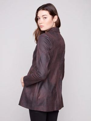 Charlie B Long Vintage Faux Suede Mocha