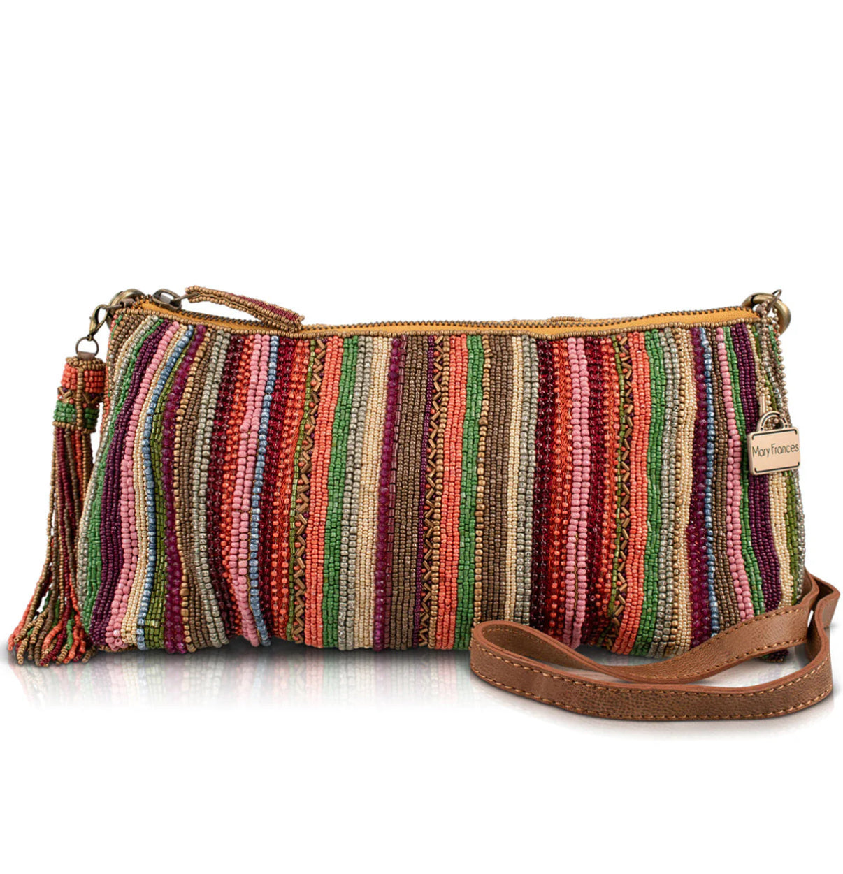 Mary Frances Between the Lines Shoulder Bag