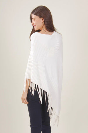 Poncho with Fringes