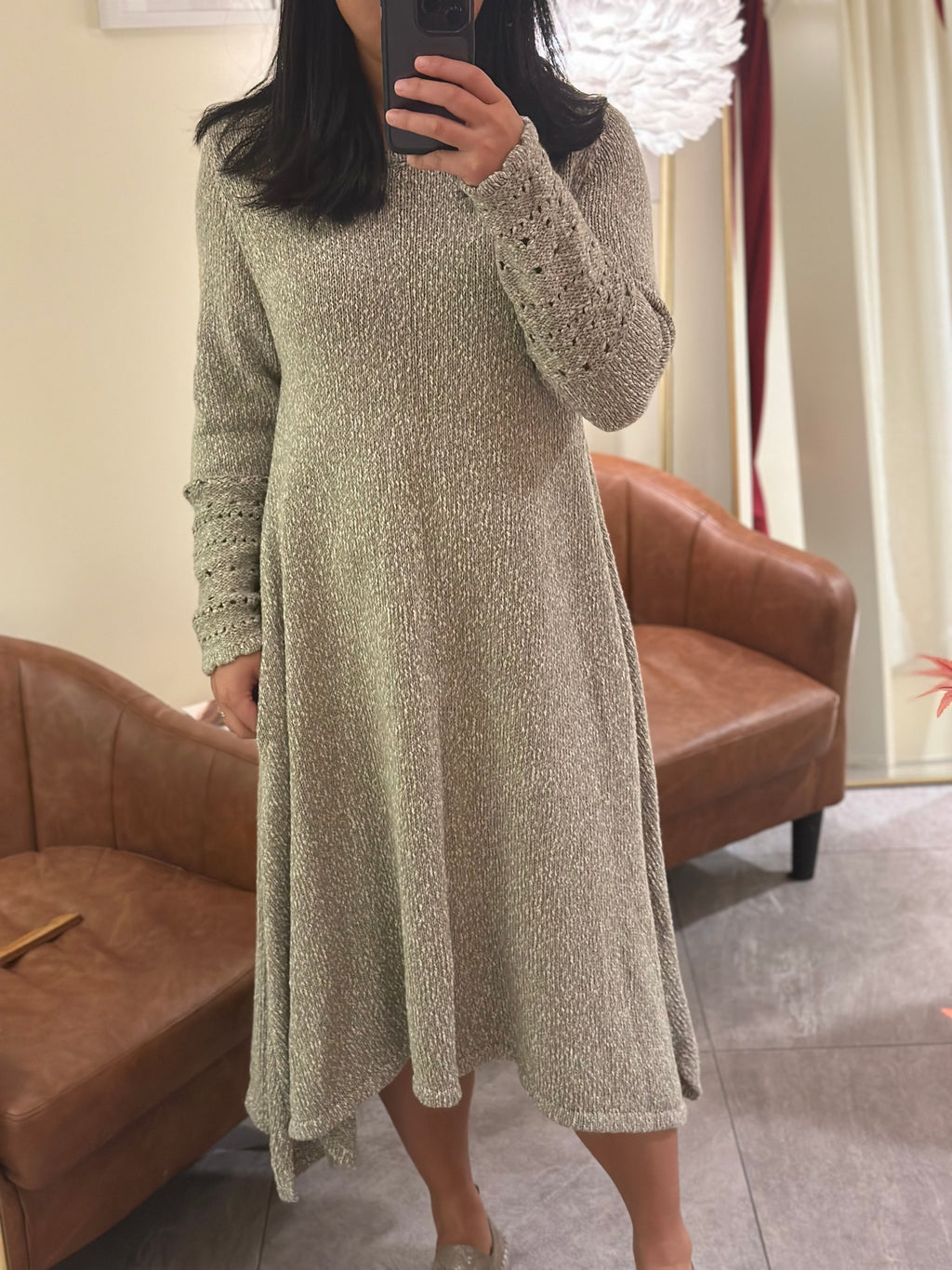 THOU COTTON BLEND SWEATER DRESS