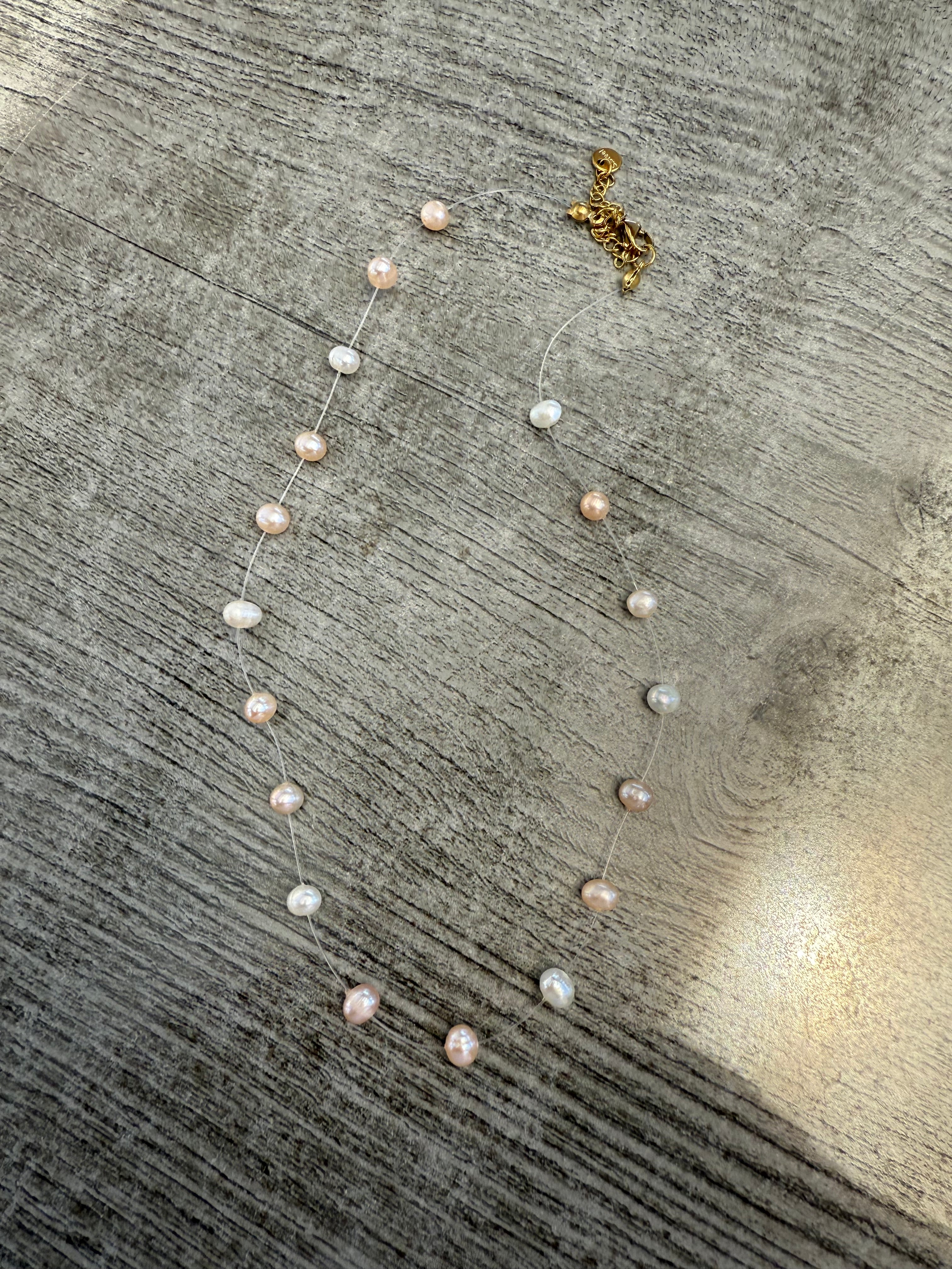 Fresh Water Illusion Pearl Necklace