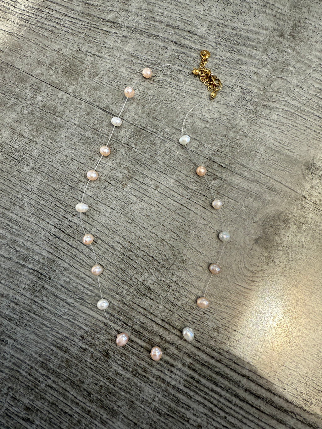 Fresh Water Illusion Pearl Necklace