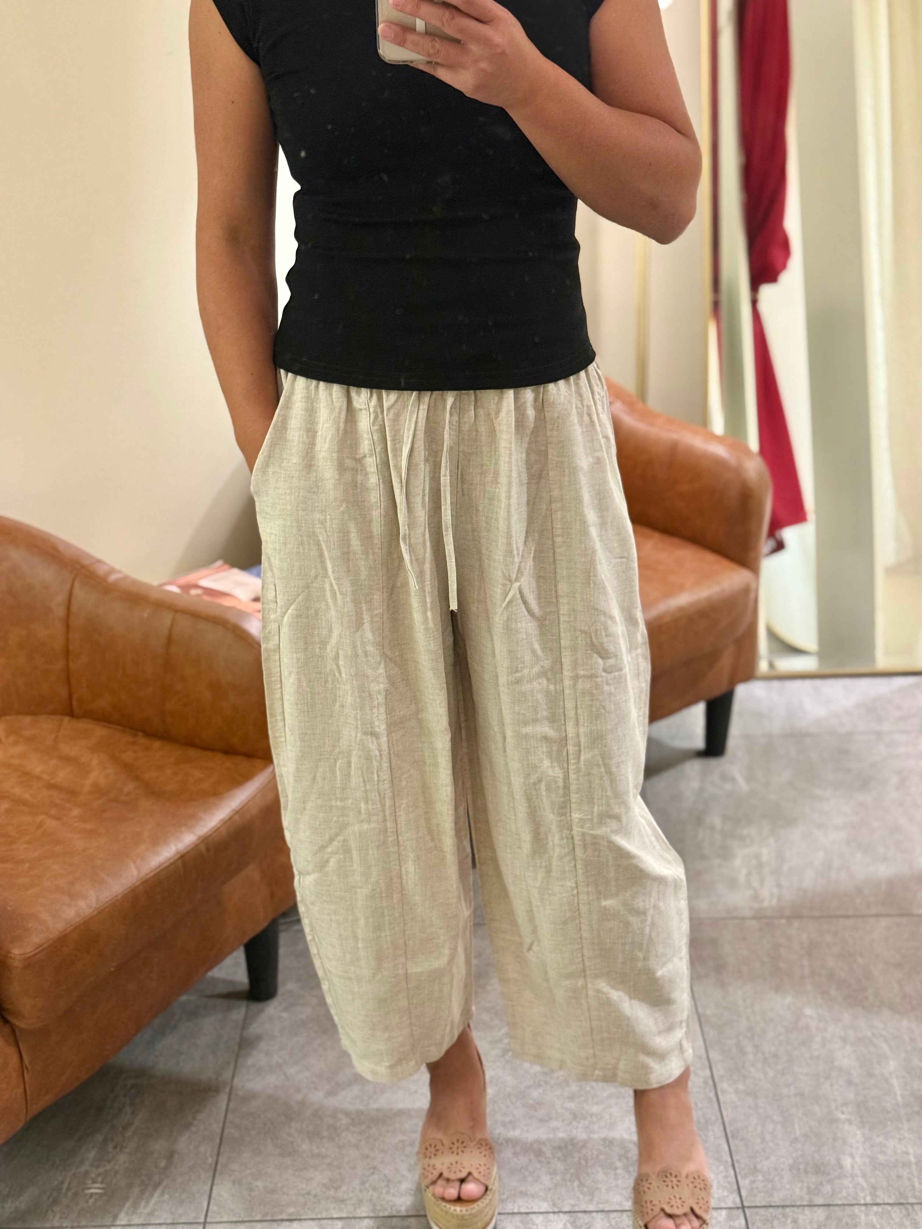 Linen Ballon Pants