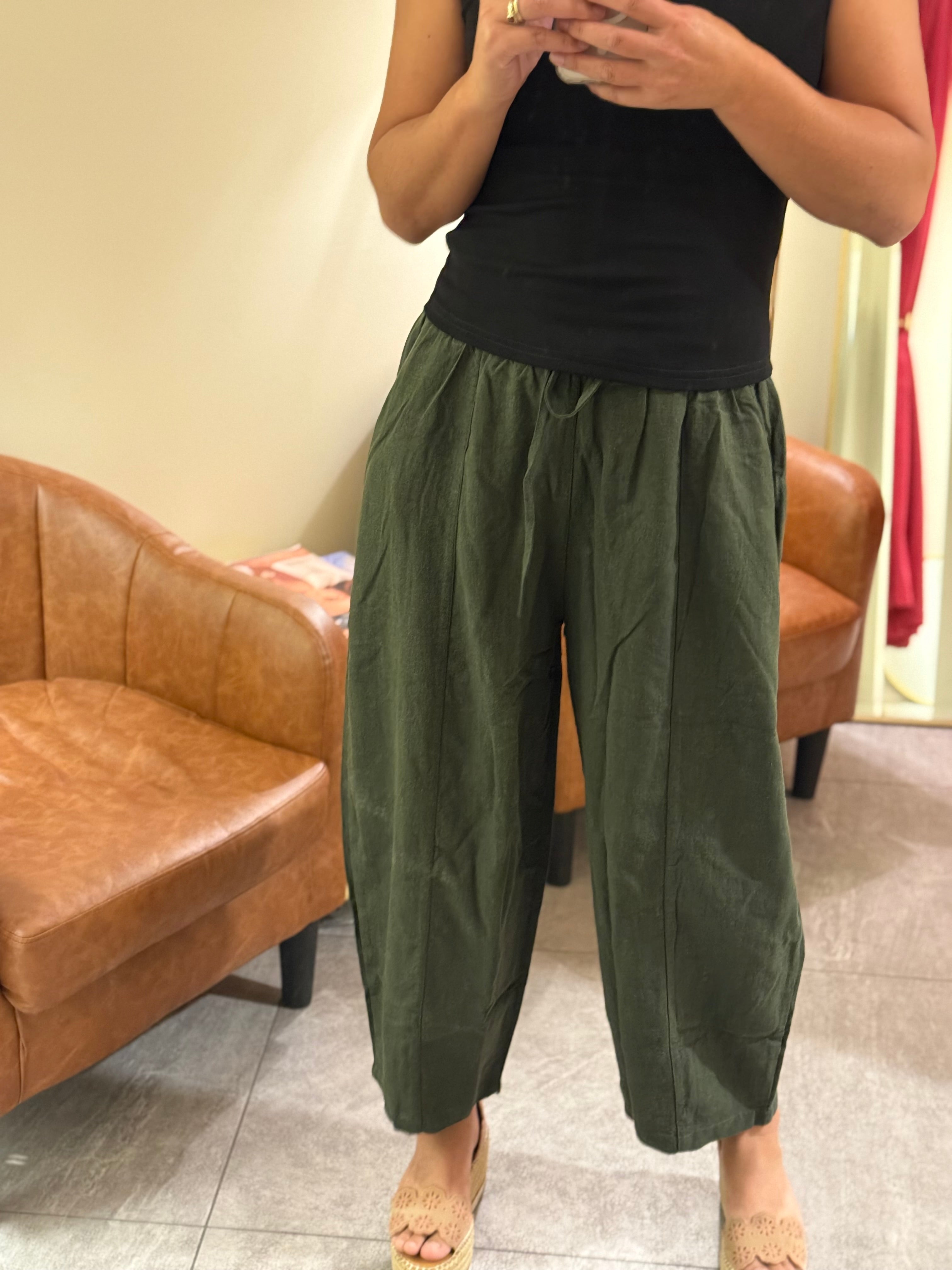 Linen Ballon Pants