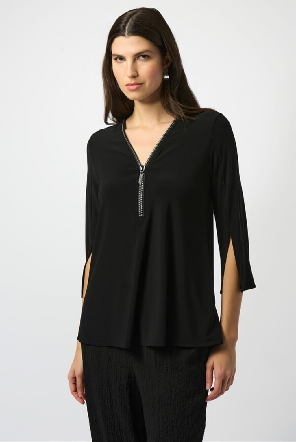 Joseph Ribkoff V-Neck Relaxed Fit Top
