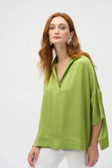 Jose Ribkoff  Casual V-neck Pullover in Greenery