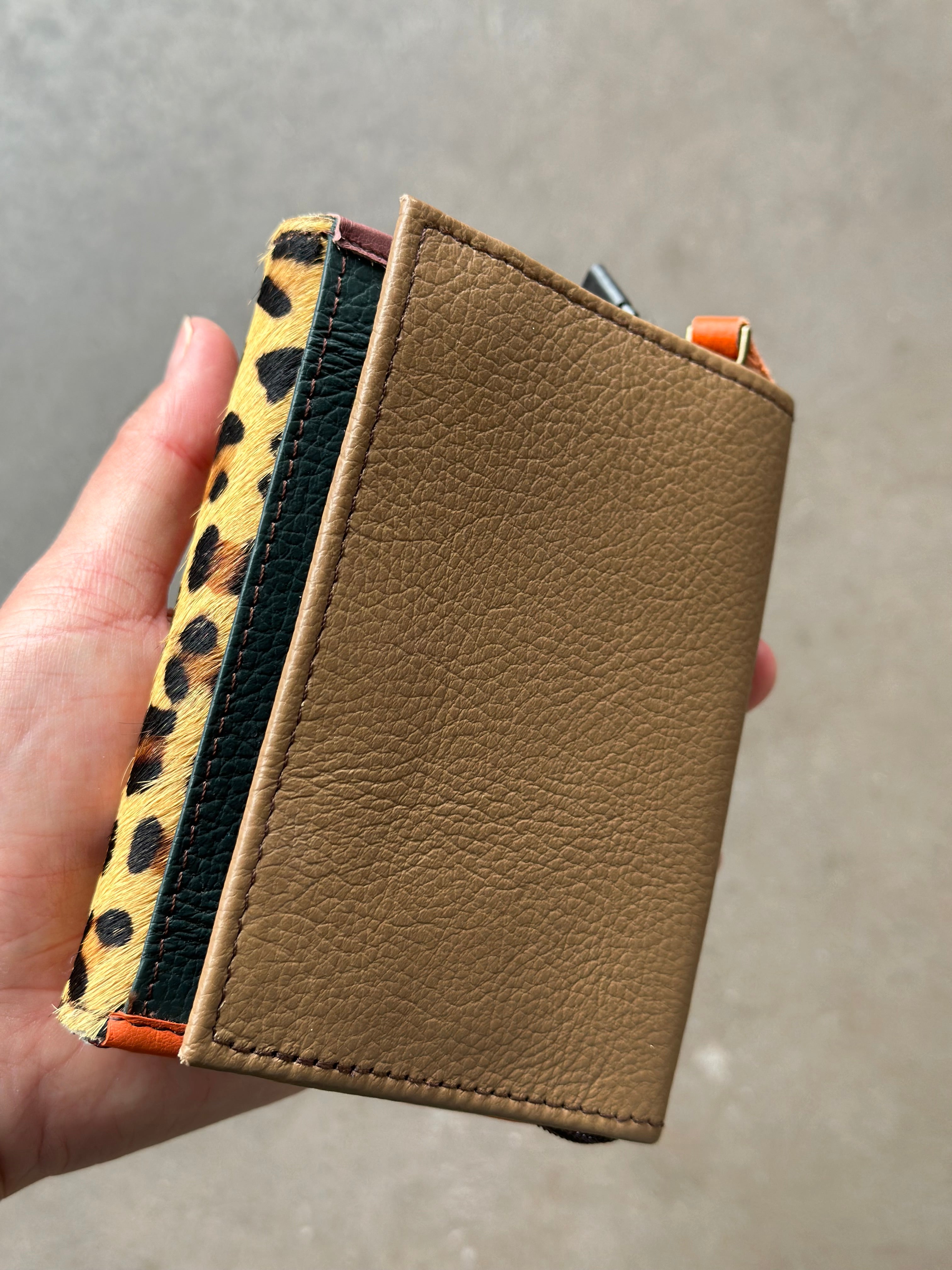 Soruka Rings Fur Print Leather Wallet