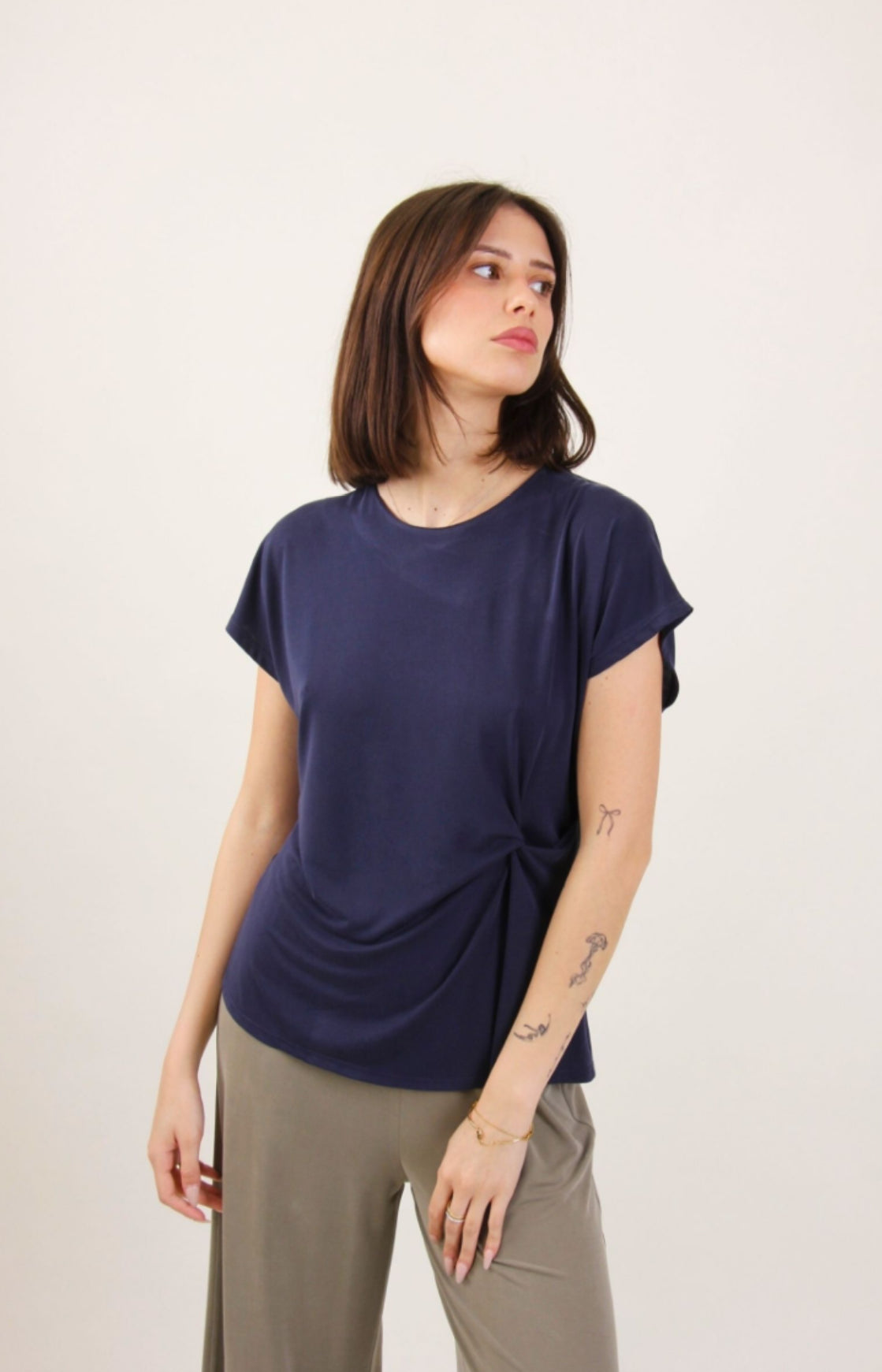 Soft Drape Side-Knot Top