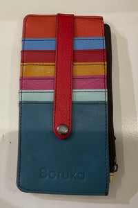 SORU 81058 Cassie Cardholder Teal/Mustard