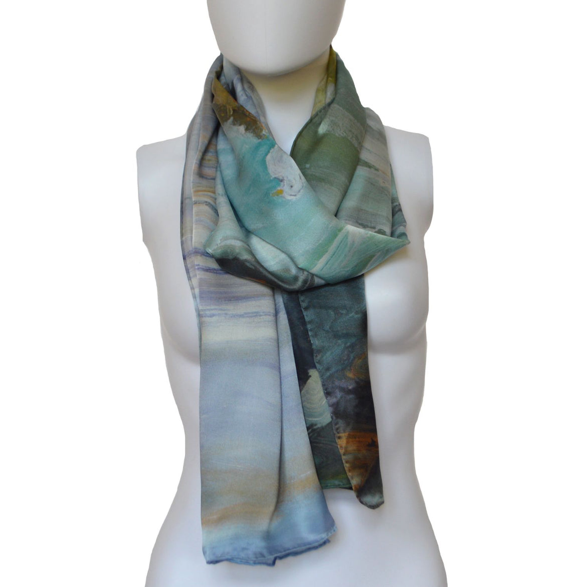 A. Healdsburg Occidental Coast Silk Scarf C