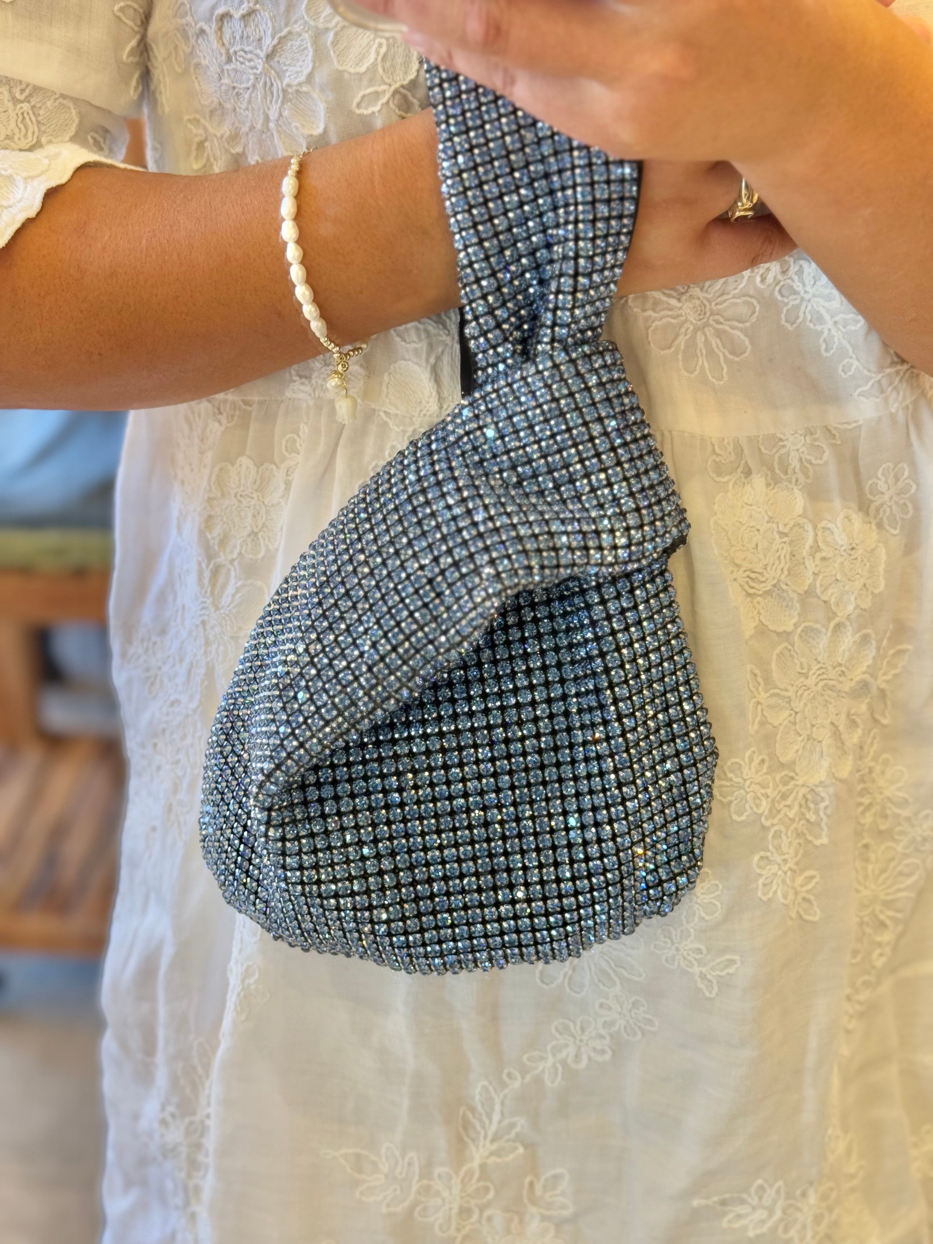 Crystal Knot Wristlet Bag