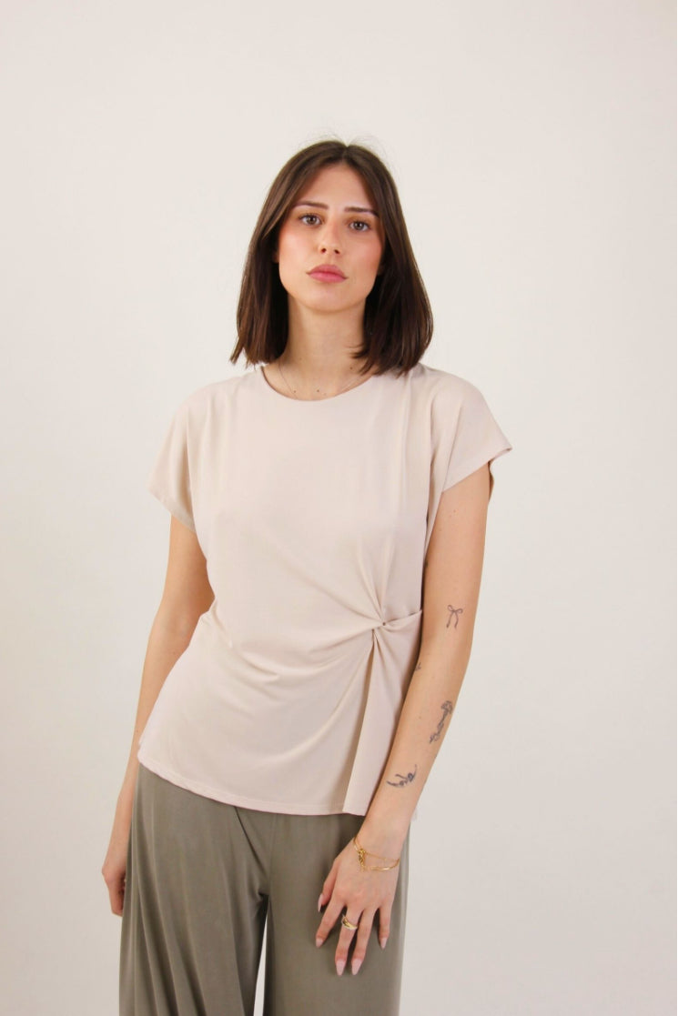 Soft Drape Side-Knot Top