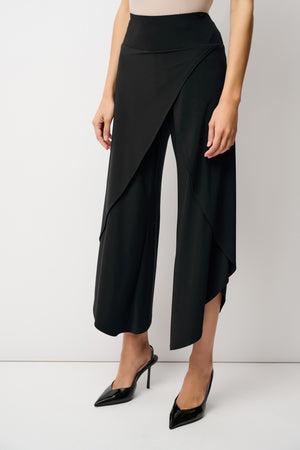 Joseph Ribkoff Black Classic Overlay Pant