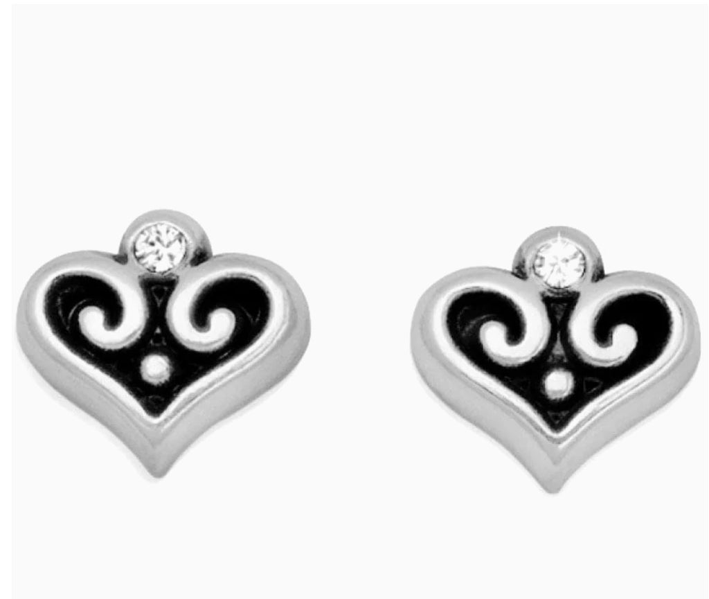 Alcazar Heart Mini Post Earrings