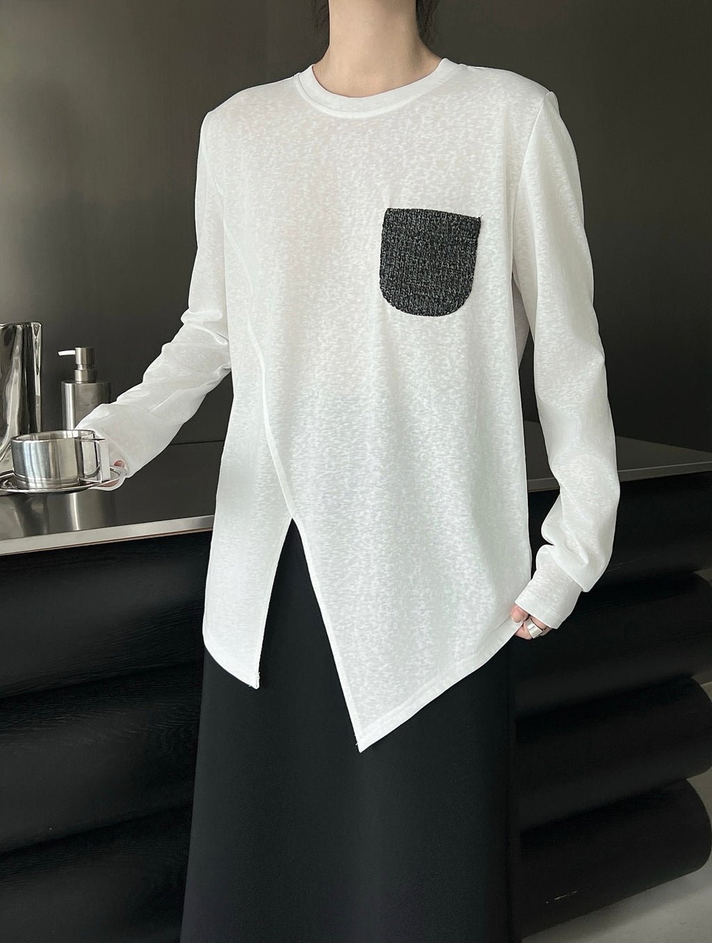 Asymmetrical Pocket Tunic