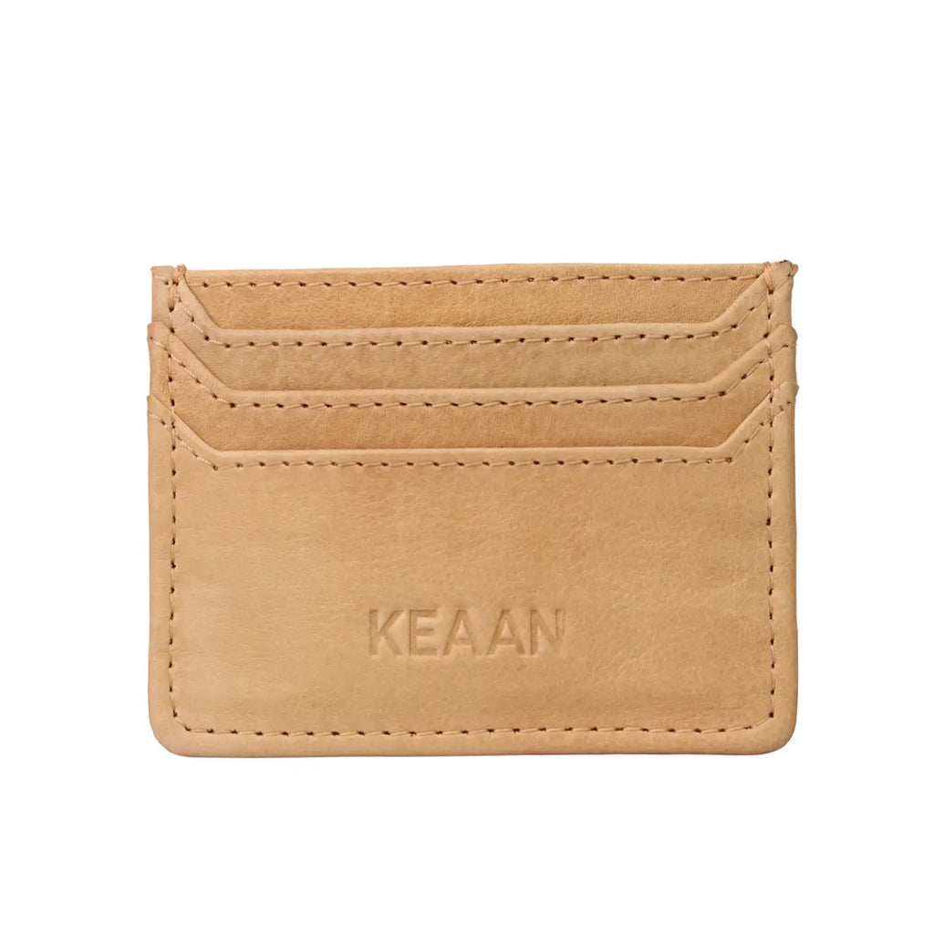 KEAA Leo Leather Cardholder Tan